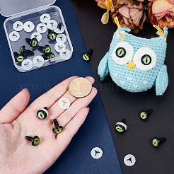 Стеклянный светящийся глаз для куклы-ремесла DIY-PH0030-39A