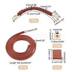 Плетеные ручки сумки и шнурок для кошелька из искусственной кожи&nbsp;FIND-WR0009-12
