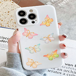 32шт 8 цвета прозрачные акриловые подвески&nbsp;TACR-LP0001-04