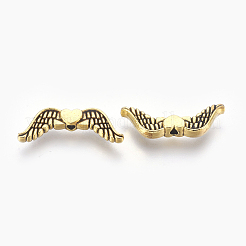 Сплавочные овальные бусины тибетского стиля &nbsp;X-TIBEB-6803-AG-FF