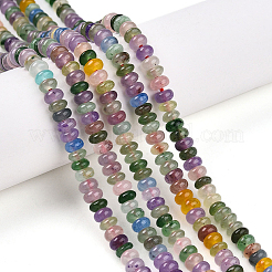 2 нить бусин из натурального окрашенного белого нефрита&nbsp;G-PA0001-85