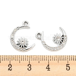 Подвески со стразами из сплава с ультрафиолетовым покрытием&nbsp;PALLOY-D026-08P