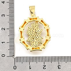 Латунные микро проложить кубического циркония подвески&nbsp;KK-Z104-14G