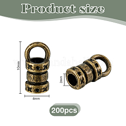 200 шт. наконечник шнура из цинкового сплава в тибетском стиле&nbsp;FIND-PH0028-31AB