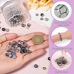 2 нити 2 стиля натуральные нити агата с веной дракона G-TA0002-45