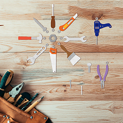 Углеродистая сталь разрезает трафареты DIY-WH0309-1056