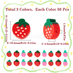 150 шт. 3-х цветные бусины из полимерной глины ручной работы CLAY-SC0001-75