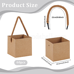 Водонепроницаемые коробки для хранения цветов из крафт-бумаги&nbsp;CON-WH0115-03