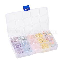 240шт 15 стиля прозрачные акриловые бусины&nbsp;TACR-YW0001-39