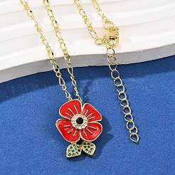 Латунные подвески с микропаве из кубических цирконий и эмали&nbsp;NJEW-Q041-06G