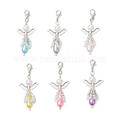 Абс пластик имитация жемчуга подвеска украшения HJEW-JM03622