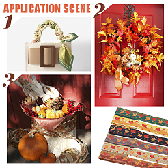 6 ярд двухцветной осенней полиэстеровой ленты с двусторонней печатью OCOR-BC0005-37