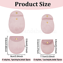 10шт 10 стильных бархатных мешочка для хранения ювелирных изделий ABAG-BC0001-54