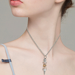 120шт стеклянные европейские бусины GPDL-PA0001-01