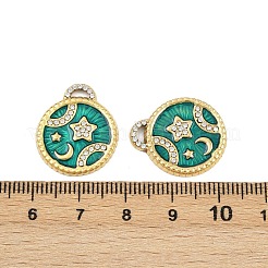 Подвески из нержавеющей стали 304 со стразами STAS-P415-18G