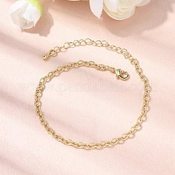 Браслет-цепочка из латуни для женщин&nbsp;BJEW-A065-07G