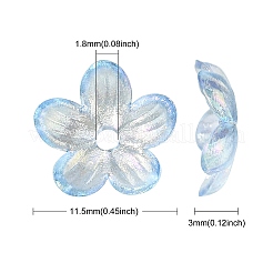 300 шт. Прозрачные акриловые бусины TACR-CJ0001-48