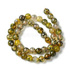 Природных вены драконов агат бисер нитей G-G445-8mm-03