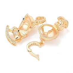 Латунный микро-паве кубический цирконий KK-A279-19G