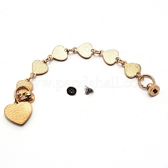 Цепи из сплава эмали в форме сердца для брелков своими руками&nbsp;LS-AJEW-WH0188-85B