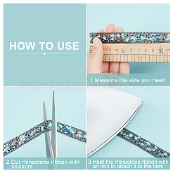 Отделка стразами из смолы Hotfix и бисером&nbsp;DIY-WH0188-14