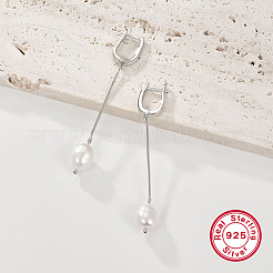 925 серьги-кольца из стерлингового серебра с родиевым покрытием PQ2201