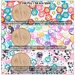 150шт 3 стилей ручной работы из полимерной глины&nbsp;CLAY-AR0001-11