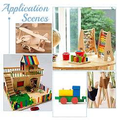 20 шт. 4 круглых деревянных палочки&nbsp;WOOD-NB0002-16C