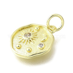 Латунные микро проложить кубического циркония подвески&nbsp;KK-V007-34G