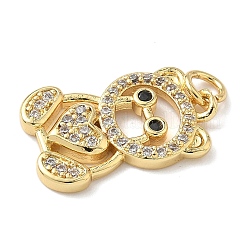 Латунные микро проложить кубического циркония подвески KK-L239-042G