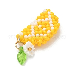 Подвески из стеклянных бусин в форме лимона&nbsp;PALLOY-MZ00921