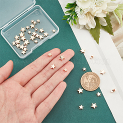 80шт 4 стильные латунные бусины&nbsp;KK-PH0010-34