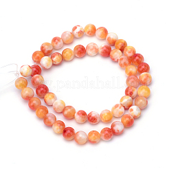 Натуральные окрашенные нити бус из персидского нефрита и драгоценных камней&nbsp;LS-G-R271-6mm-XP11