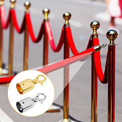 4 шт. 2-х цветные цинковые наконечники для шнура FIND-FH0008-76