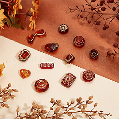 96шт 12style прозрачные акриловые бусины&nbsp;MACR-PH0001-66