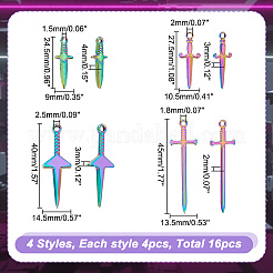 Подвески из нержавеющей стали в стиле 16шт. STAS-AR0001-78