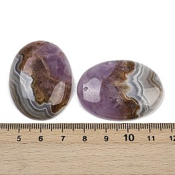 Подвески из натурального аметиста и кружевного агата&nbsp;G-A244-12A-02