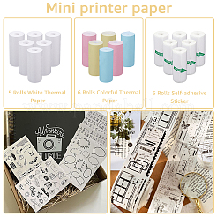 4 комплект из 3 рулонов бумаги для прямой термопечати DIY-CP0010-90