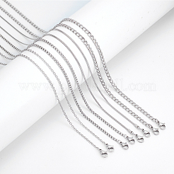 8 шт. 4 стиля цепочек из нержавеющей стали 201 и 304&nbsp;NJEW-NB0001-19