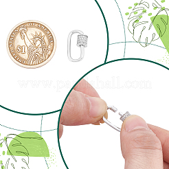 1 шт. s925 подвески-замки с винтовым карабином из стерлингового серебра STER-NB0001-23P