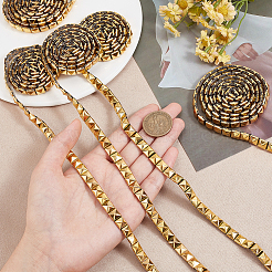 5 ярд шнура из нержавеющей стали с квадратными заклепками и шипами STAS-WR0001-02G