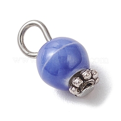 8 шт. перламутровые фарфоровые круглые подвески ручной работы PALLOY-JF04154-01