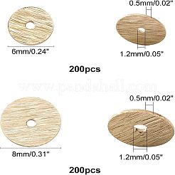 400шт 2 стиля латунные распорные бусины KK-FH0001-97