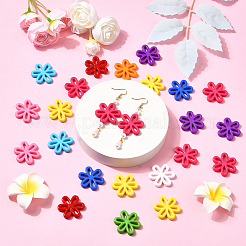 80 шт. Непрозрачные акриловые бусины&nbsp;SACR-SP0001-37