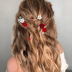 40 шт. заколка для волос из цинкового сплава и АБС-пластика&nbsp;OHAR-SC0001-17