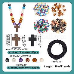Наборы для самостоятельного изготовления деревянных украшений на тему креста&nbsp;DIY-AR0004-75