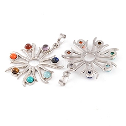 Подвески из натурального тигрового глаза чакры G-NH0025-09P