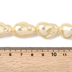 Нити бусин из гальванизированного непрозрачного стекла EGLA-K063-01C