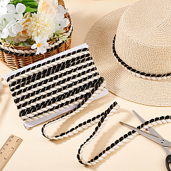 Двухцветный поликоттоновый плетеный рион OCOR-WH0097-56A