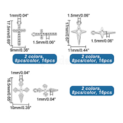48 шт. 6 подвески из сплава и оправы из стразов&nbsp;FIND-AR0002-07